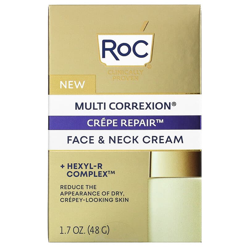 RoC, Multi Correxion®, Crepe Repair, Face &amp; Neck Cream, 1.7 oz (48 g)