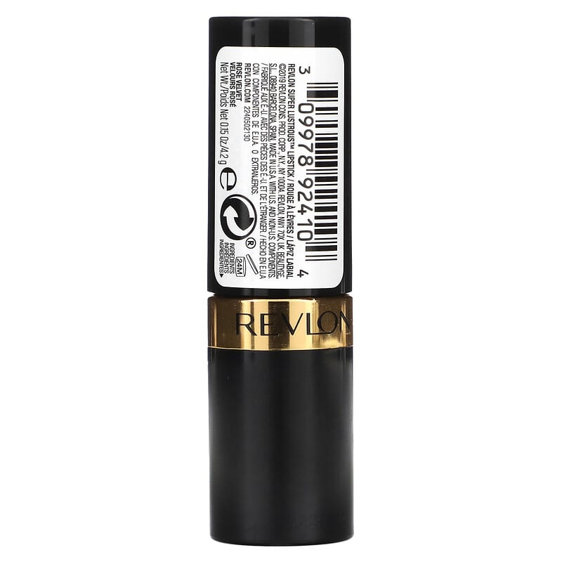 Revlon, Super Lustrous, Lipstick Creme, 130 Rose Velvet, 0.15 oz (4.2 g)