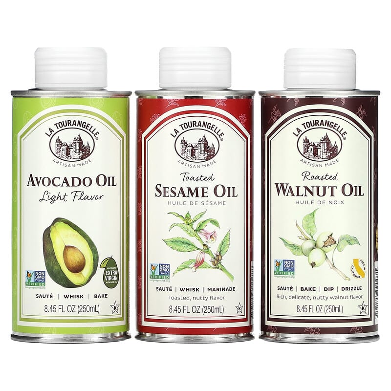 La Tourangelle, LAT Favorites Trio Artisan Oils, 3 Count, 8.45 oz (250 ml) Each