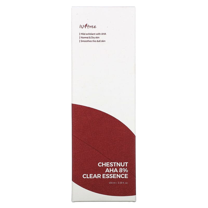 ISNtree, Chestnut AHA 8% Clear Essence, Normal &amp; Dry Skin, 3.38 fl oz (100 ml)