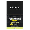 Onnit, Alpha Brain Instant, Memory & Focus, Meyer Lemon, 30 Packets, 0.13 oz (3.6 g) Each