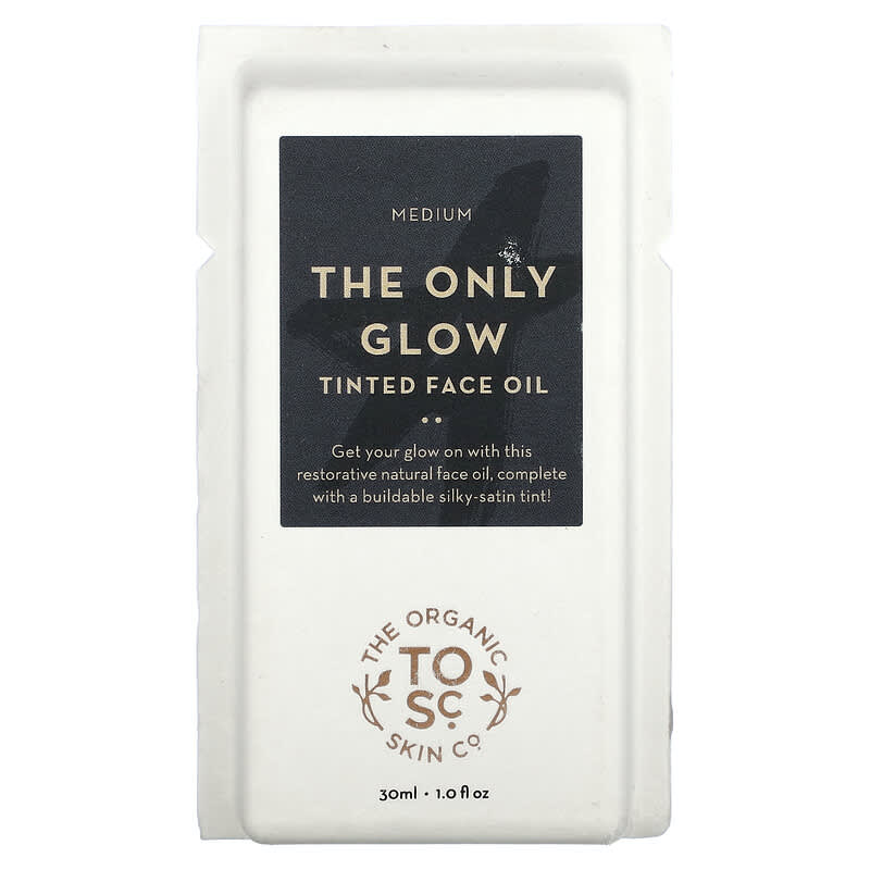 The Organic Skin Co., The Only Glow, Tinted Face Oil, For All Skin Types, Medium, 1 fl oz (30 ml)