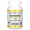 California Gold Nutrition, Spermidine, Rice Germ Extract, 1 mg, 30 Veggie Capsules