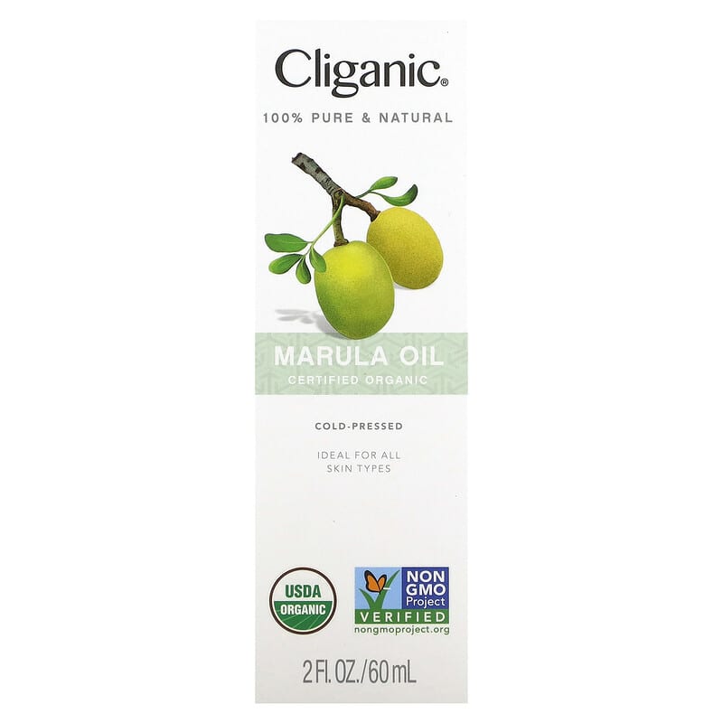 Cliganic, 100% Pure &amp; Natural, Marula Oil, 2 fl oz (60 ml)