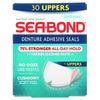 SeaBond, Denture Adhesive Seals, Fresh Mint, 30 Uppers