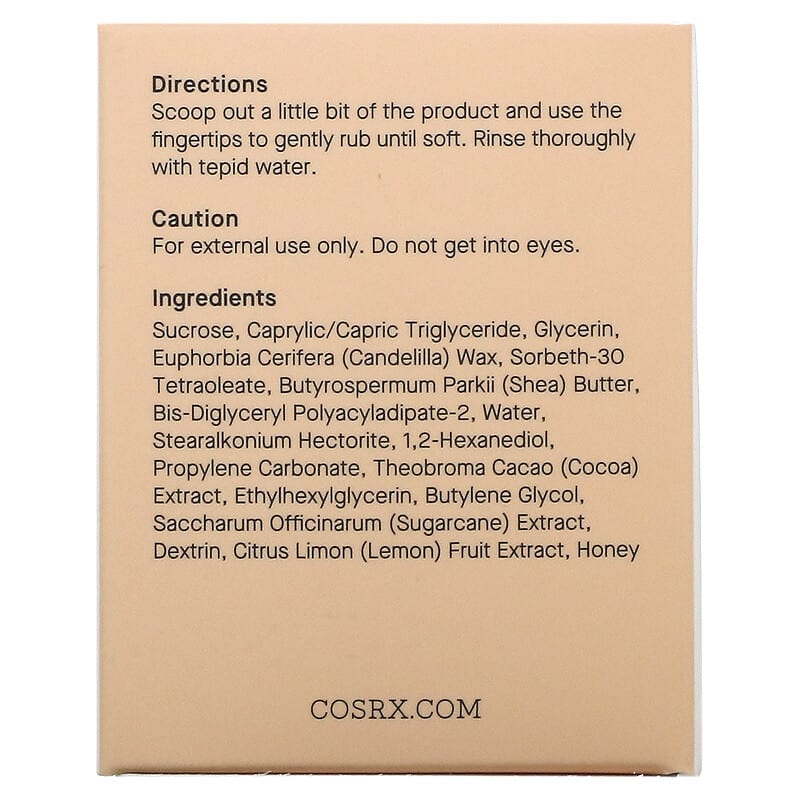 CosRx, Lip Scrub, Honey Sugar, 0.7 oz (20 g)