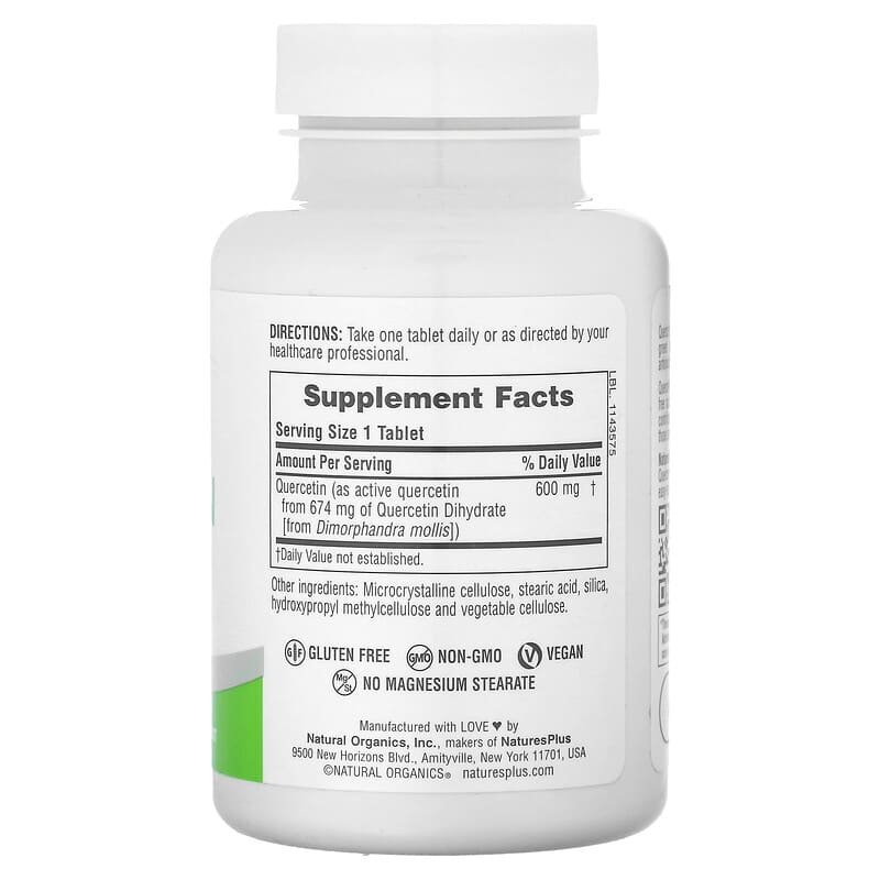 NaturesPlus, Pro Quercetin 600, 60 Tablets (600 mg per Tablet)
