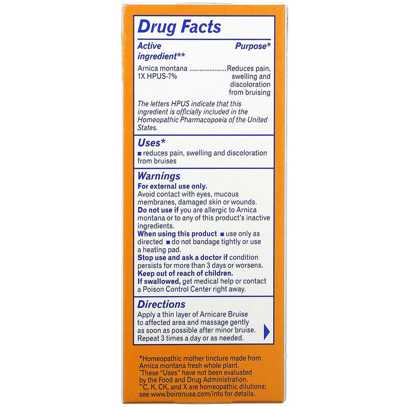 Boiron, Arnicare, Bruise Relief Gel, Fragrance-Free, 1.5 oz (45 g)