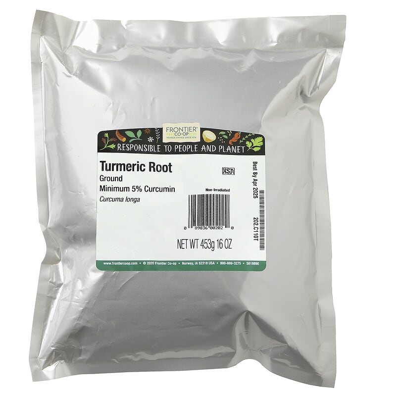 Frontier Co-op, Turmeric Root, Ground, 16 oz (453 g)