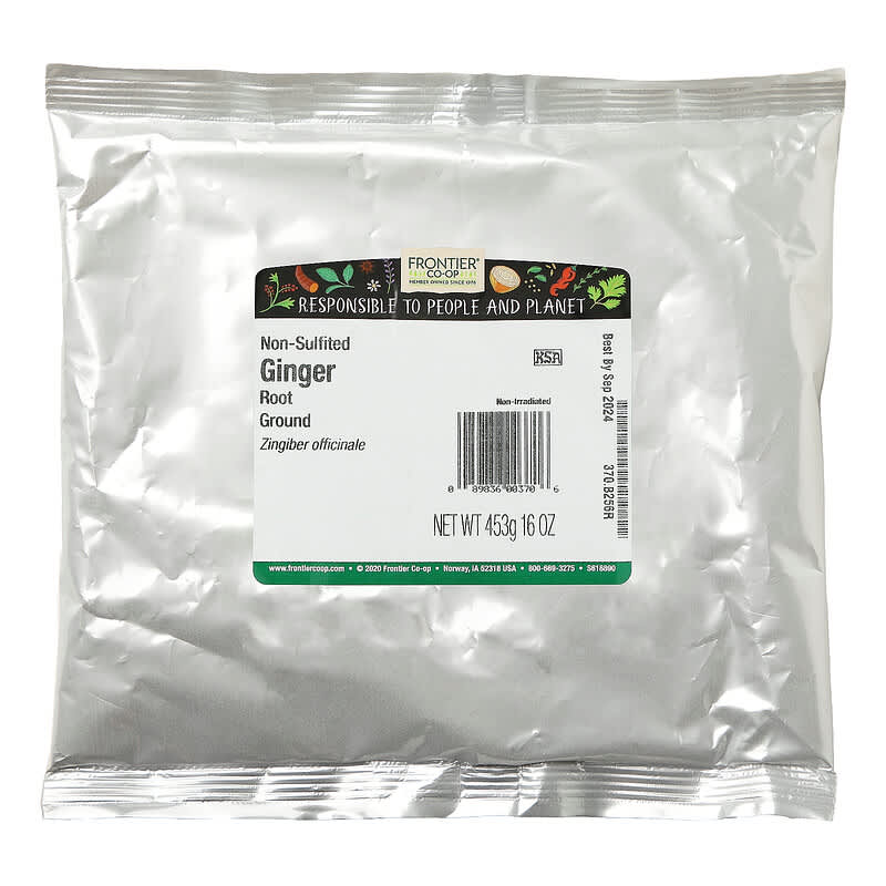 Frontier Co-op, Ground Ginger Root, Non-Sulfited , 16 oz (453 g)