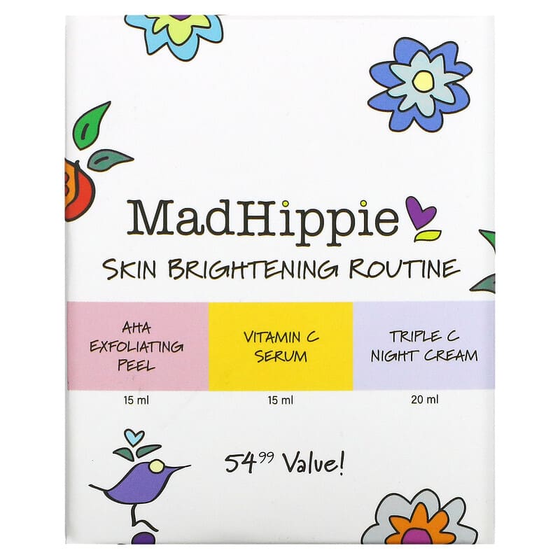Mad Hippie, Skin Brightening Routine Kit, 3 Piece Kit