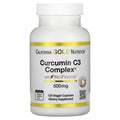 California Gold Nutrition, Curcumin C3 Complex®  with BioPerine® Black Pepper Extract, Turmeric Curcumin Complex, Enhanced Bioavailablity, 120 Veggie Capsules