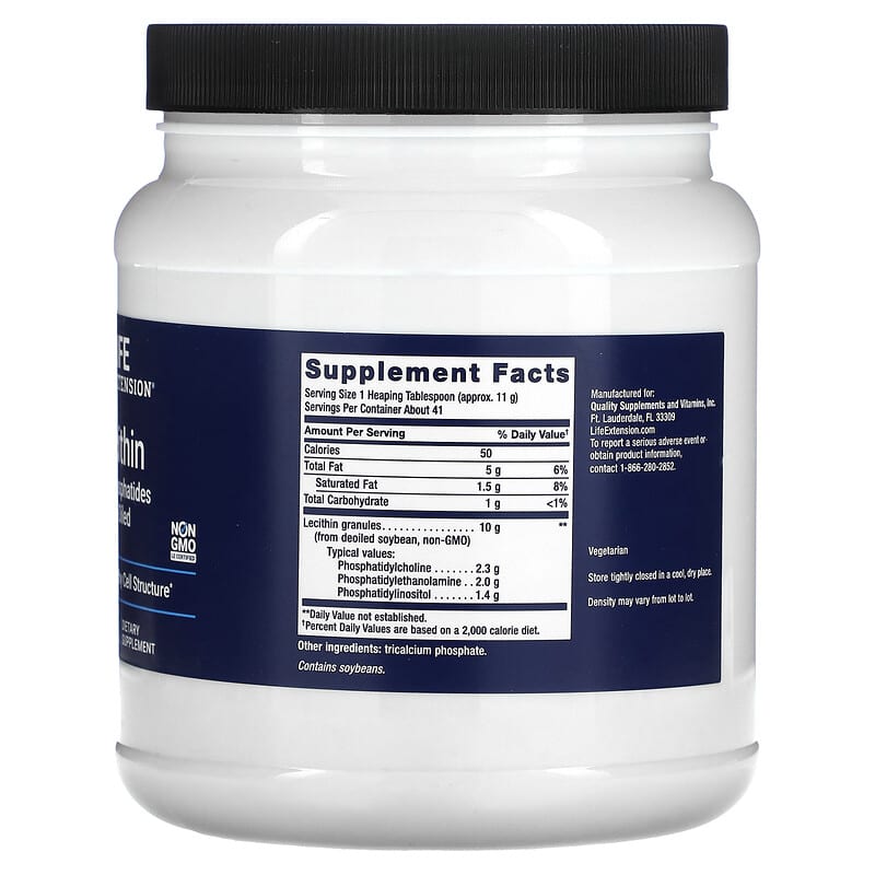 Life Extension, Lecithin, 1 lb (454 g)