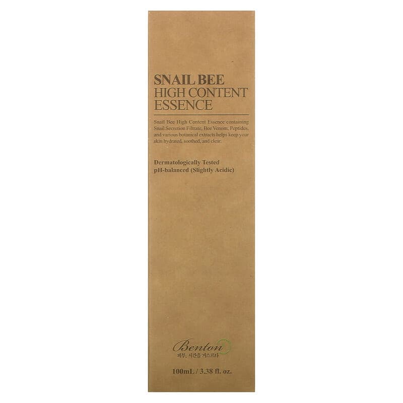 Benton, Snail Bee, High Content Essence, 3.38 fl oz (100 ml)