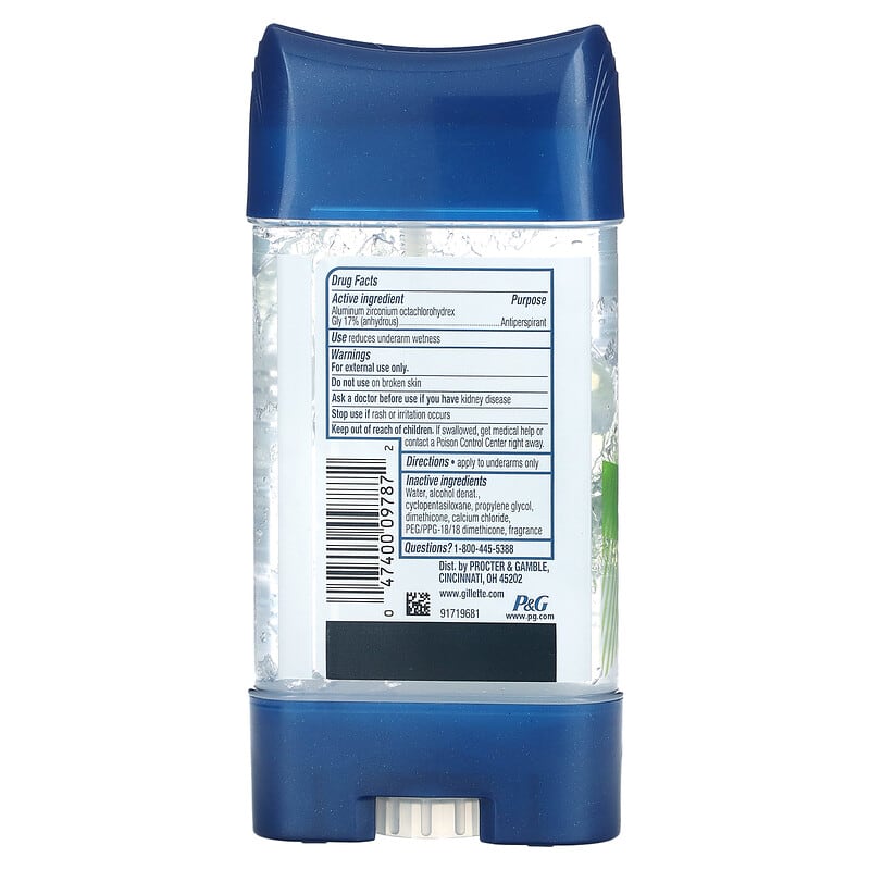 Gillette, ClearShield, Antiperspirant Deodorant, Power Rush, 3.8 oz (107 g)