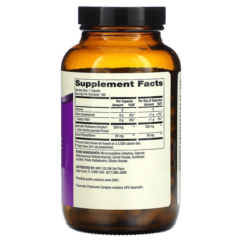 Dr. Mercola, Quercetin and Pterostilbene, Advanced, 180 Capsules