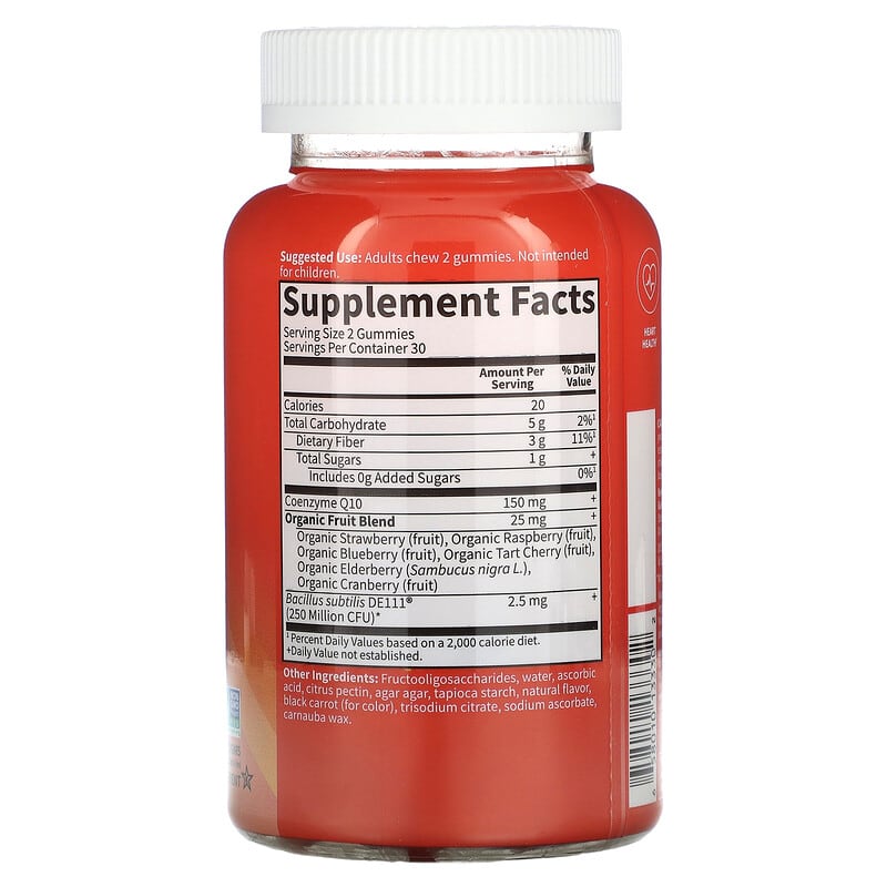 Garden of Life, Vitamin Code Gummies, CoQ10, Strawberry, 60 Gummies