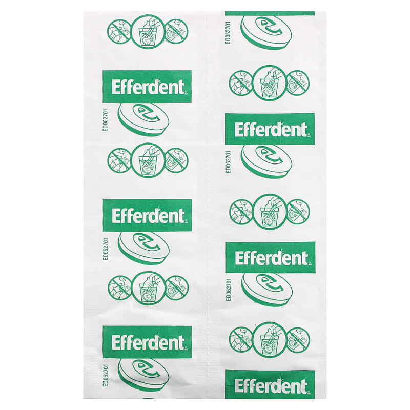 Efferdent, Anti-Bacterial Dental Appliance Cleanser, Minty Fresh &amp; Clean, 90 Tablets