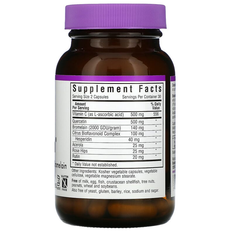 Bluebonnet Nutrition, Super Quercetin®, 60 Vegetable Capsules
