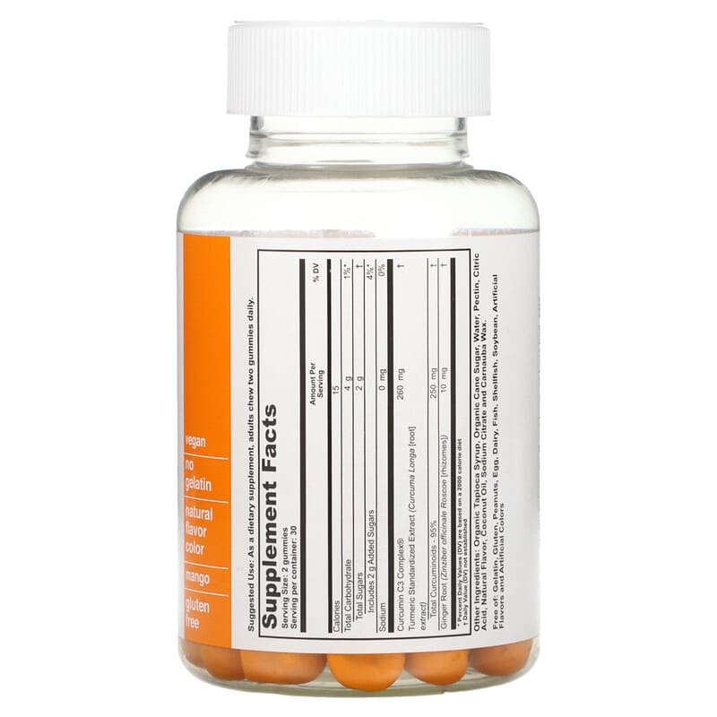 T-RQ, Adult Gummy, Turmeric + Ginger, 60 Gummies