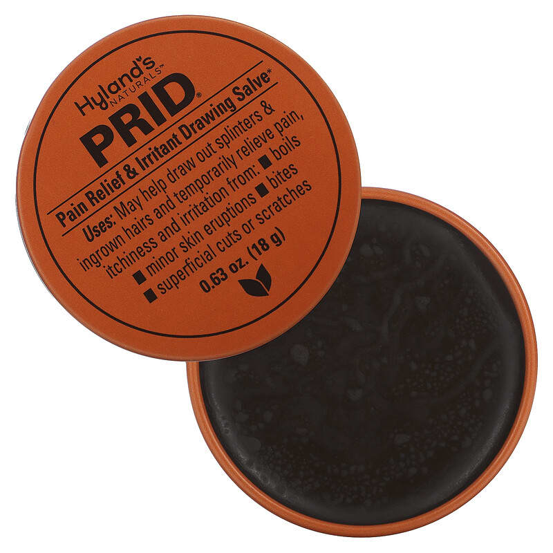 Hyland's Naturals, Prid®, Pain Relief &amp; Irritant Drawing Salve, 0.63 oz (18 g)