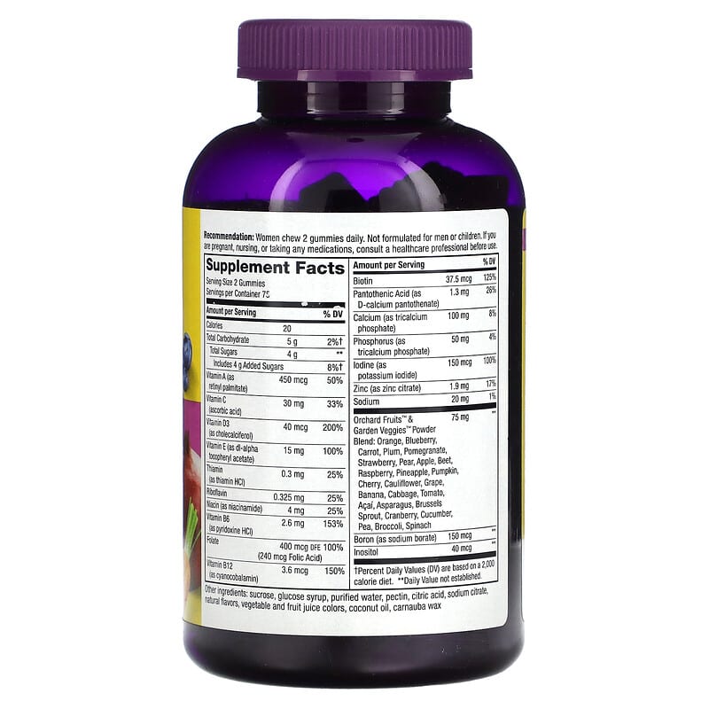 Nature's Way, Alive!® Women's Gummy Multivitamin, Mixed Berry, 150 Gummies