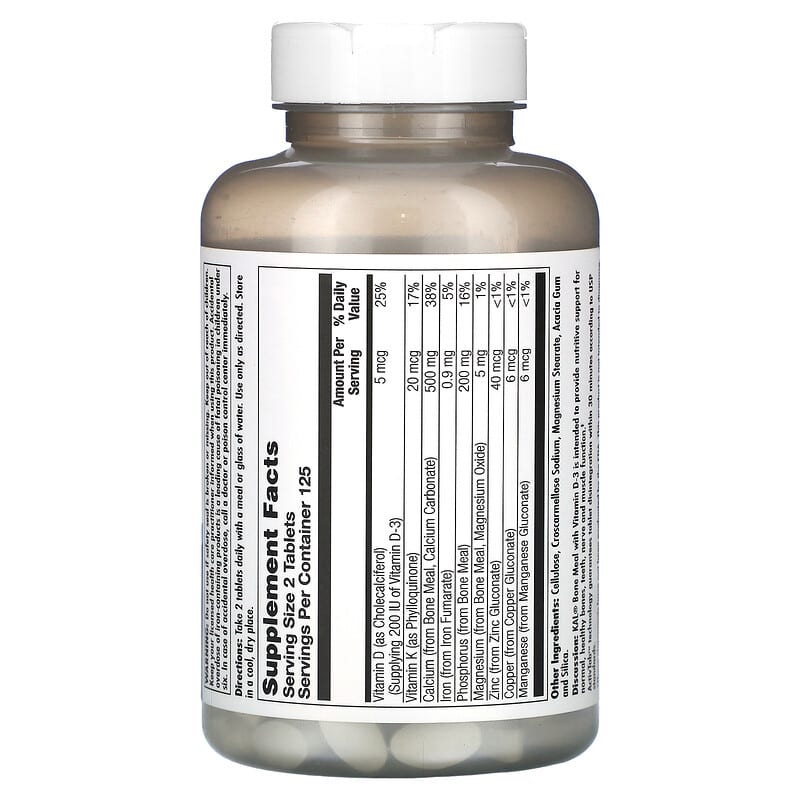 KAL, Bone Meal, 250 Tablets