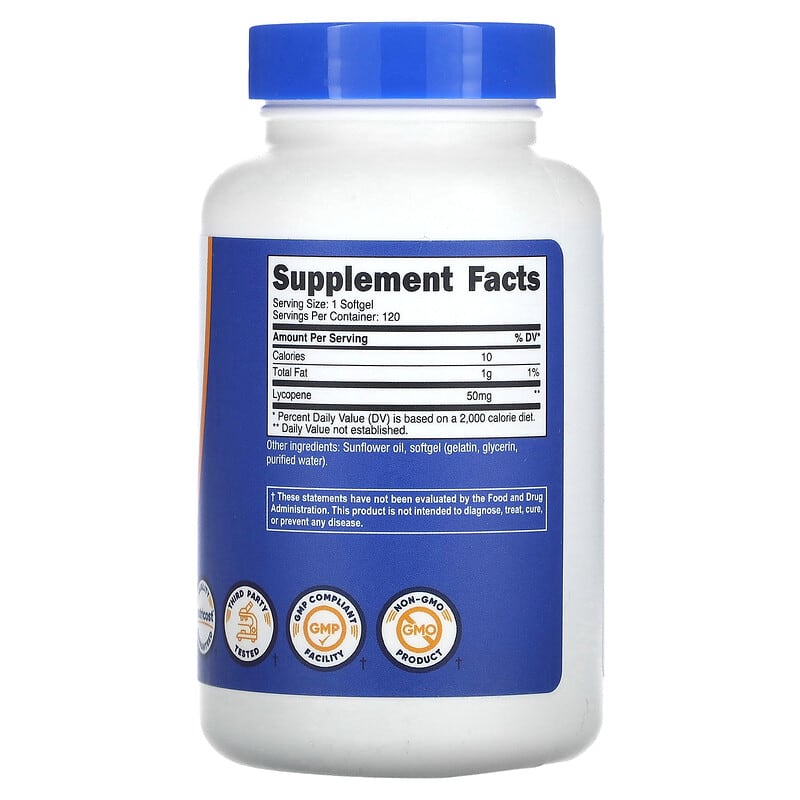 Nutricost, Lycopene, 50 mg, 120 Softgels