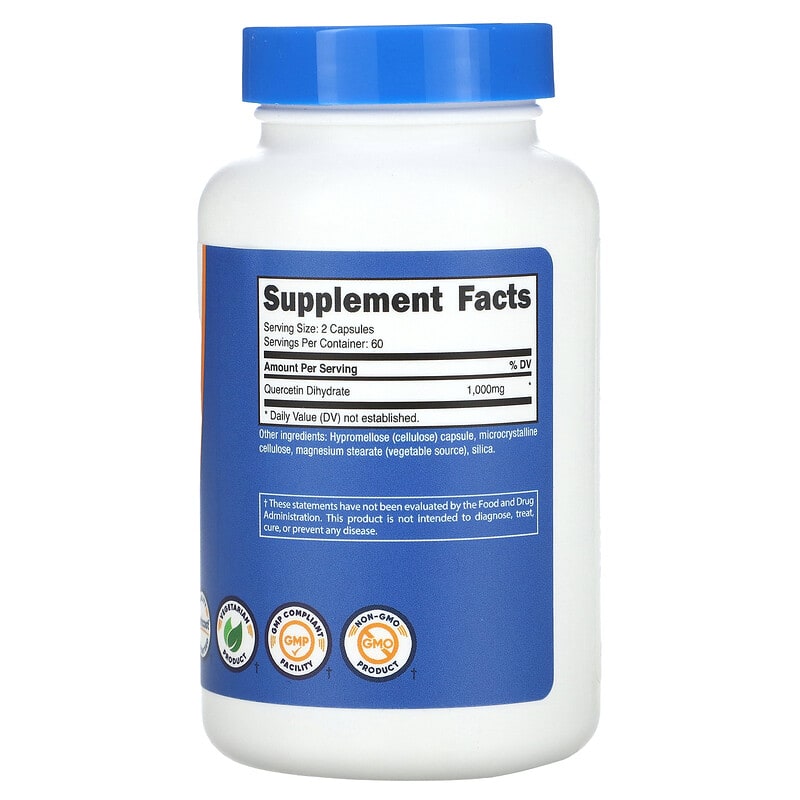 Nutricost, Quercetin, 120 Capsules (500 mg per Capsule)