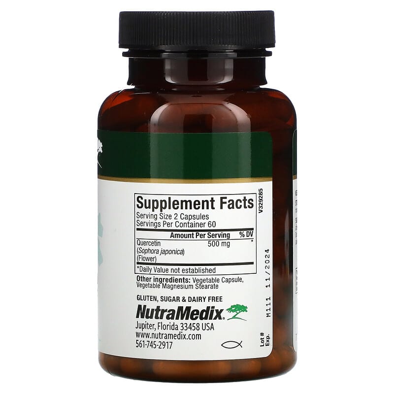 NutraMedix, Quercetin, 120 Vegetable Capsules (250 mg per Capsule)