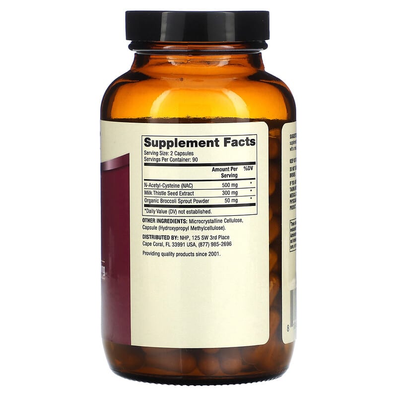 Dr. Mercola, NAC with Milk Thistle, 180 Capsules