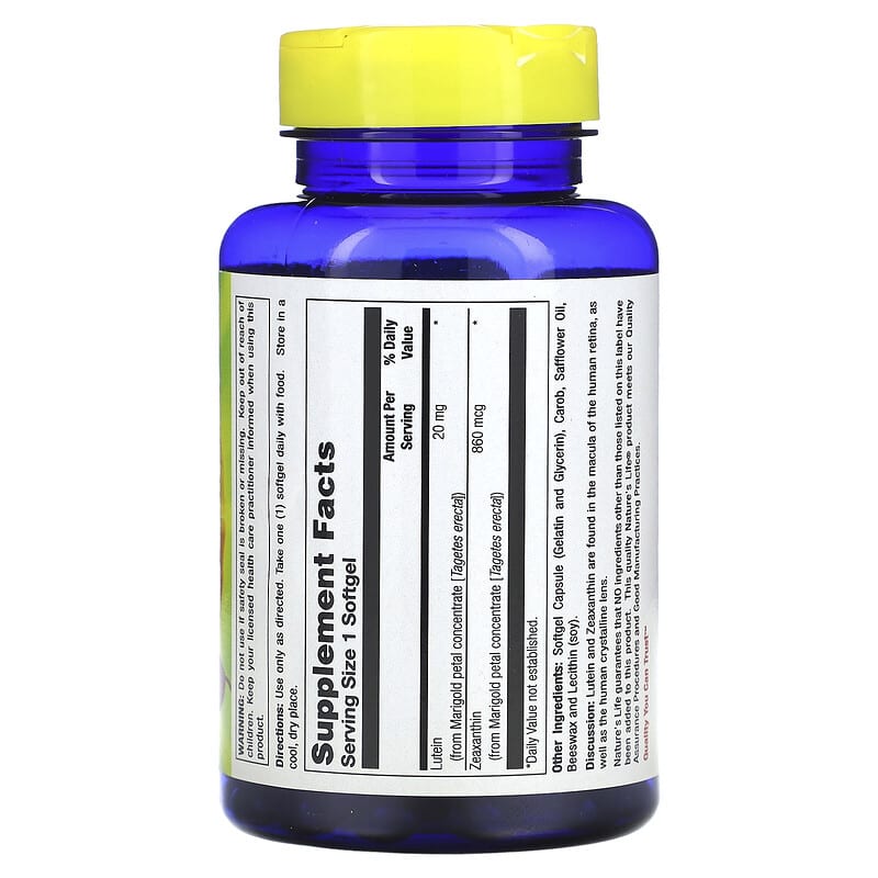 Nature's Life, Lutein, 100 Softgels