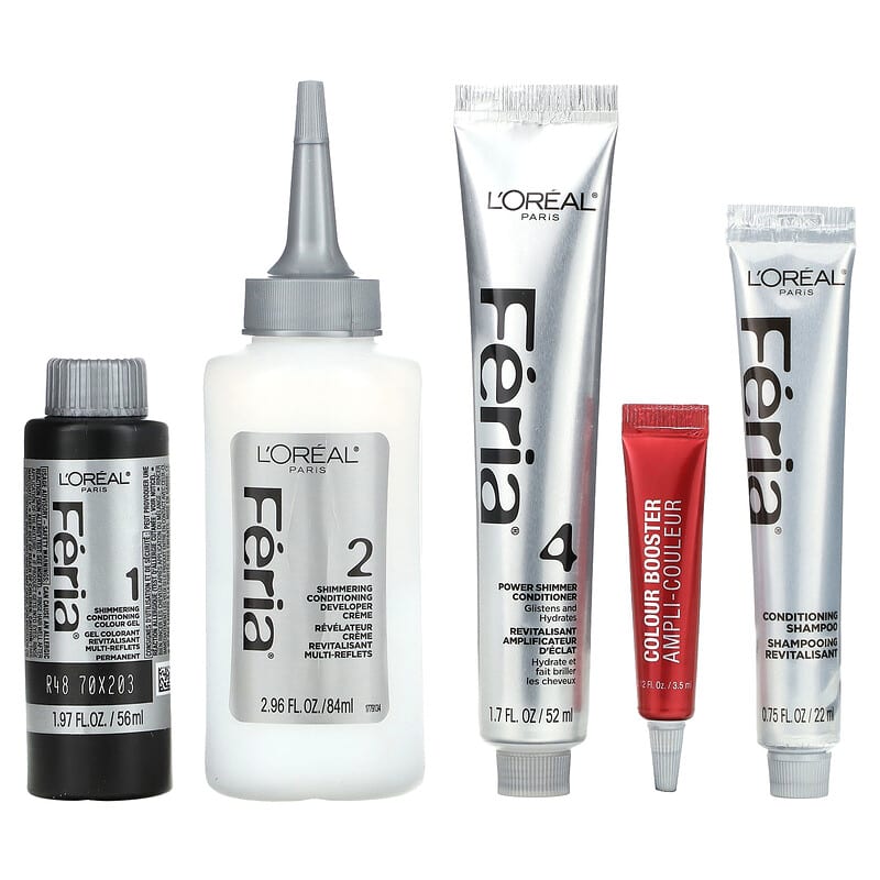 L'Or?al, Feria, Power Reds, High-Intensity Shimmering Colour, R48 Red Velvet, 1 Application