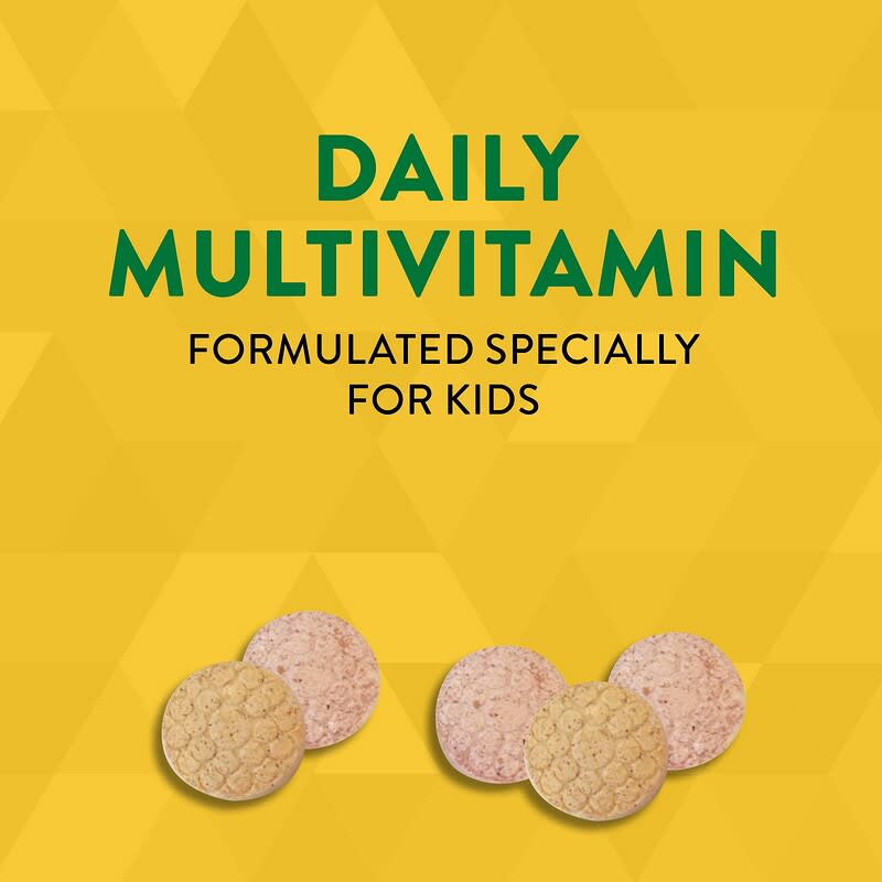 Nature's Way, Alive!® Kids, Chewable Multivitamin, Ages 2+, Orange &amp; Berry Fruit, 120 Chewable Tablets