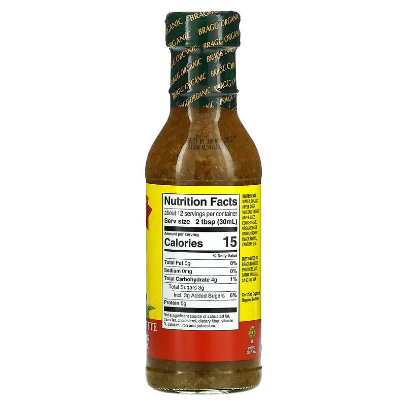 Bragg, Organic Dressing &amp; Marinade with Apple Cider Vinegar, 12 fl oz (354 ml)