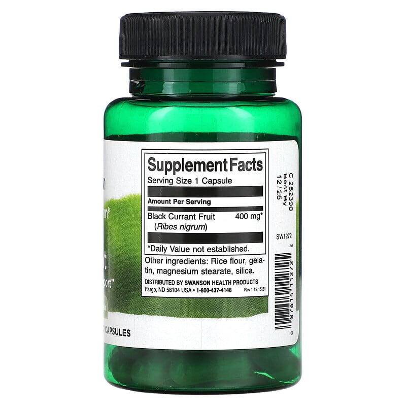 Swanson, Full Spectrum® Black Currant, 400 mg, 60 Capsules