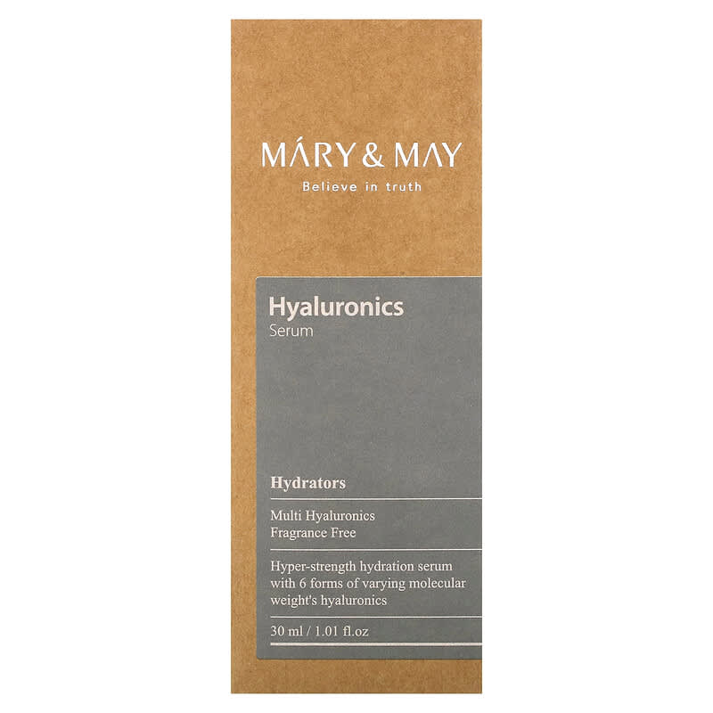 Mary &amp; May, Hyaluronics Serum, 1.01 fl oz (30 ml)