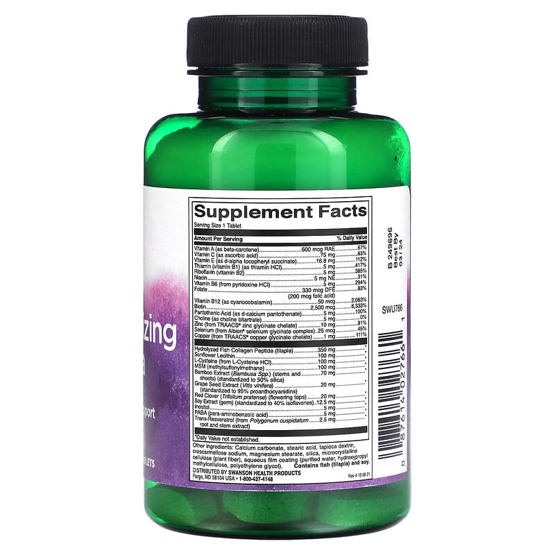 Swanson, Hair Revitalizing Formula, 60 Tablets
