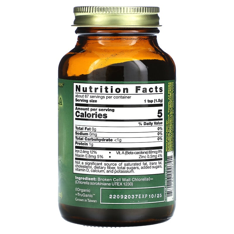 HealthForce Superfoods, Chlorella Manna, 3.53 oz (100 g)