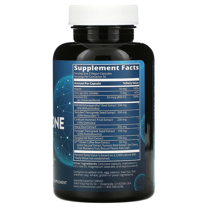 MRM Nutrition, Testosterone Again, 60 Vegan Capsules