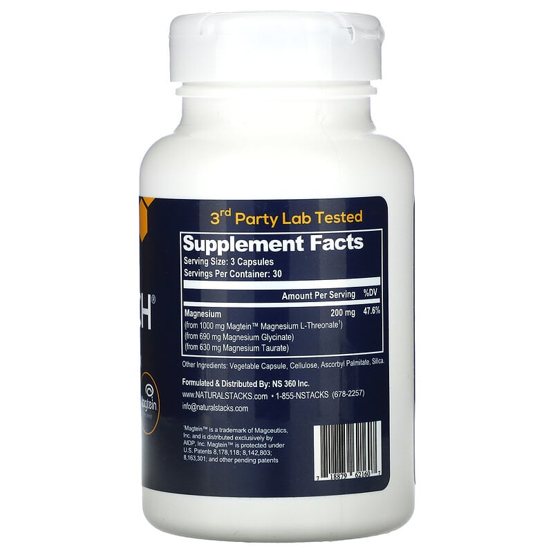 Natural Stacks, MagTech®, Magnesium Complex, 90 Vegetarian Capsules (66.6 mg per Capsule)