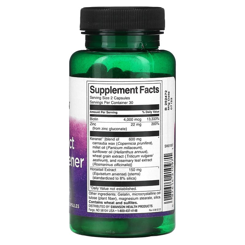 Swanson, Full Effect Hair Thickener, 60 Capsules