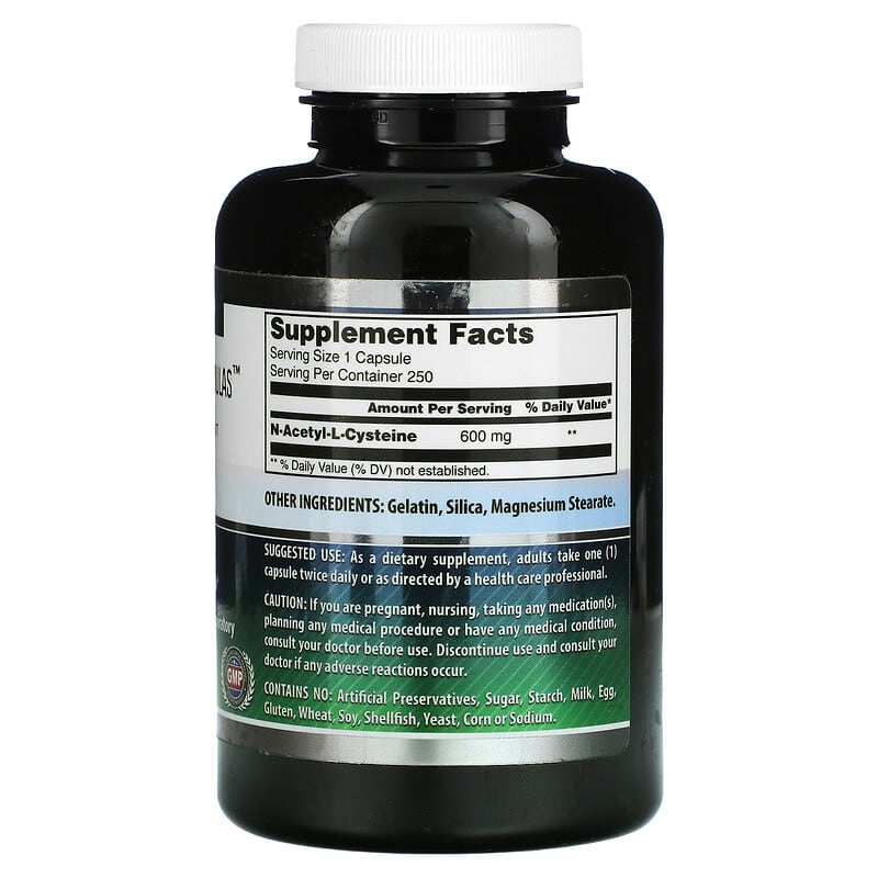 Amazing Nutrition, NAC, 250 Capsules (600 mg per Capsule)