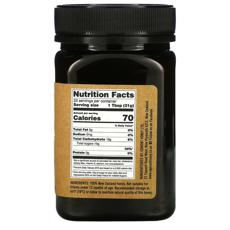 Egmont Honey, Manuka Honey, Raw And Unpasteurized, UMF 16+, MGO 573+, 17.6 oz (500 g)