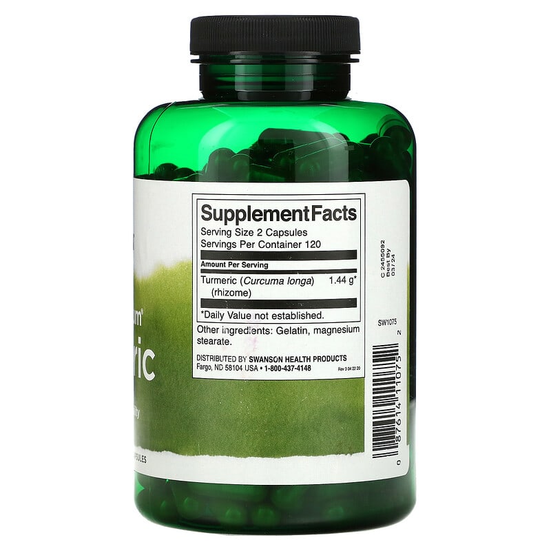 Swanson, Full Spectrum® Turmeric, 240 Capsules (720 mg per Capsule)