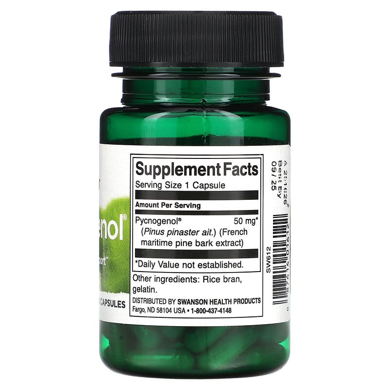 Swanson, Pycnogenol®, 50 mg, 50 Capsules