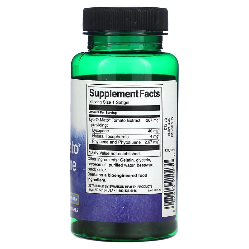 Swanson, Lyc-O-Mato® Lycopene, 60 Softgels