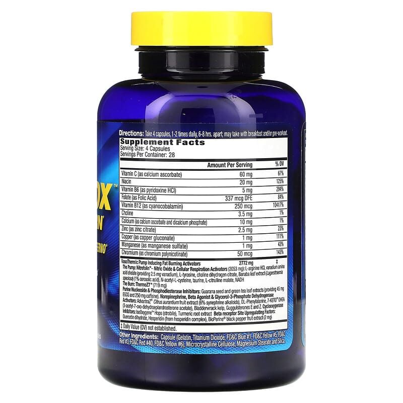 MHP, Anadrox Pump &amp; Burn, 112 Capsules
