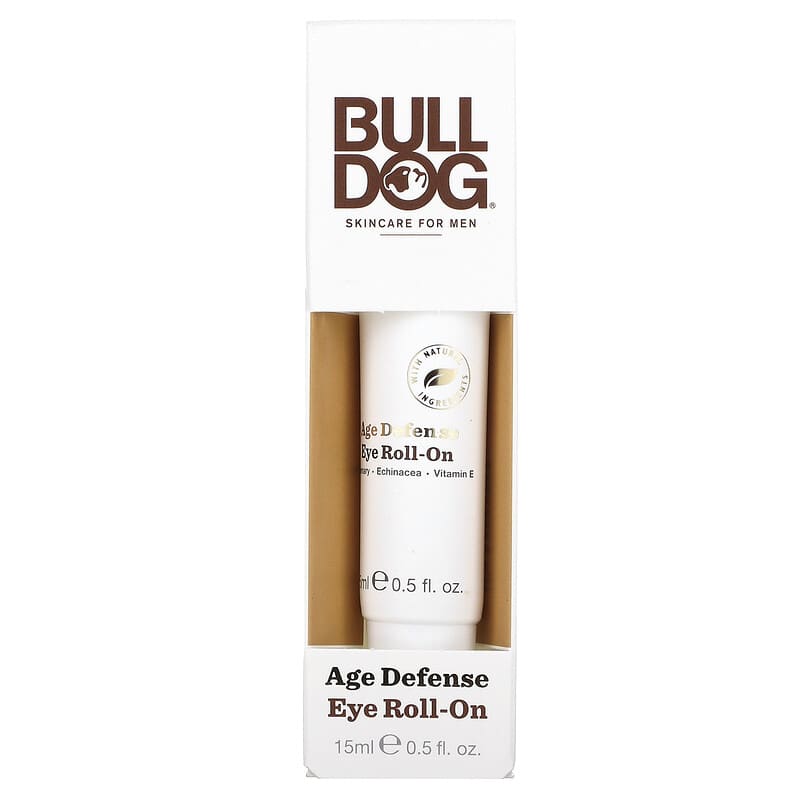Bulldog Skincare For Men, Age Defense Eye Roll-On, 0.5 fl oz (15 ml)