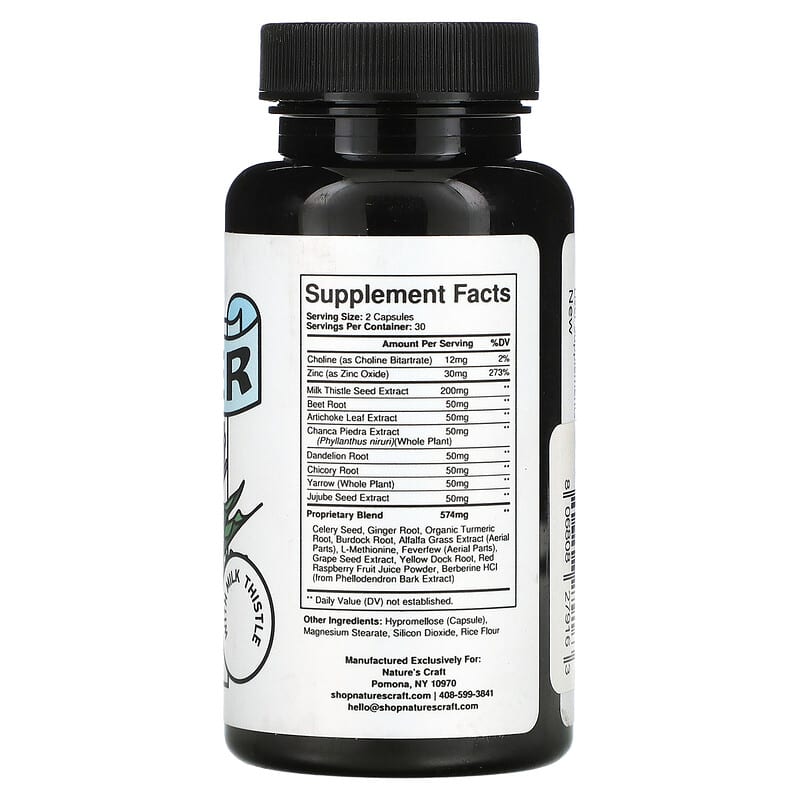 Nature's Craft, Liver Support, 60 Capsules